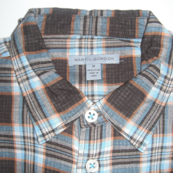 Martin Gordon Long Sleeve Multicolor Plaid Shirt - Picture 6 of 8